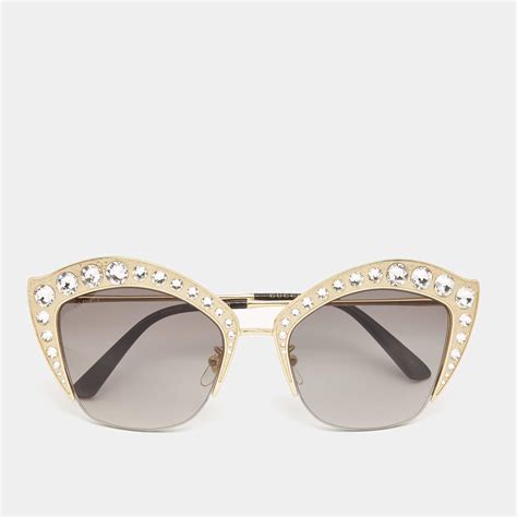 gucci cat eye glasses with crystals|gucci cat eye prescription glasses.